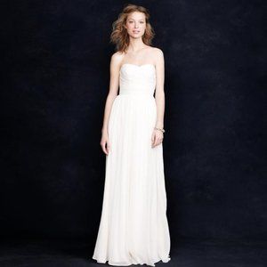 J. Crew Strapless Cream Wedding Gown